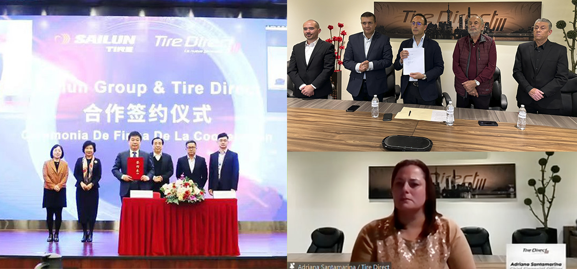 Ceremonia de firma del contrato del proyecto conjunto SAILUN - TIRE DIRECT